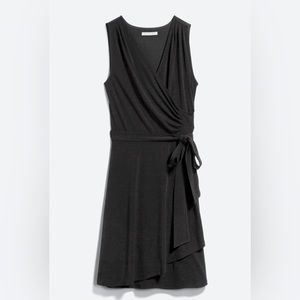 41 Hawthorn Tristana Knit Faux Wrap Dress, Black, size XL, New with tags